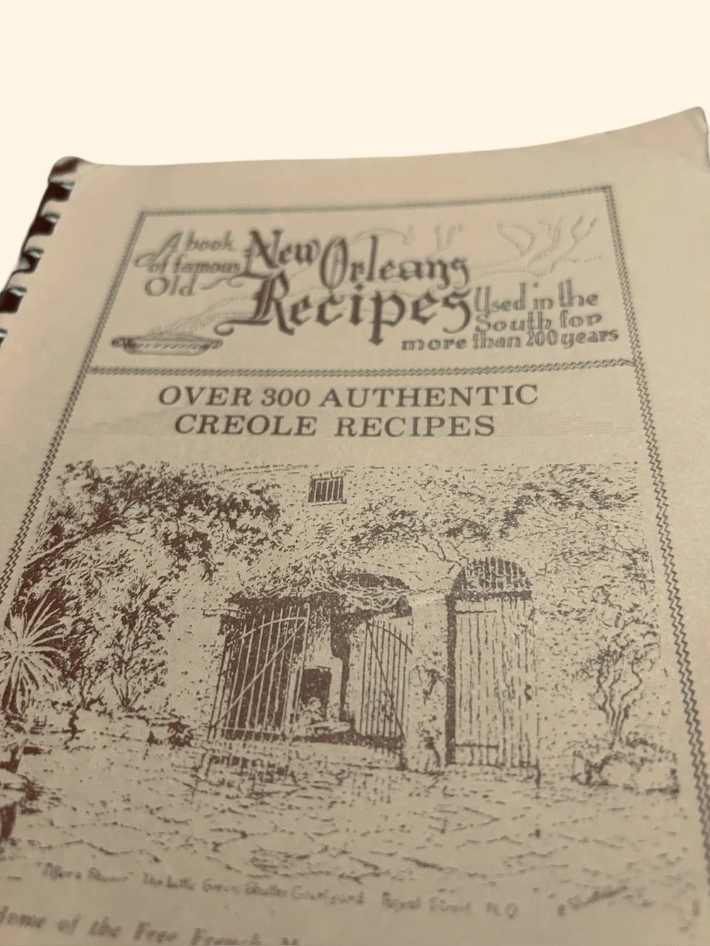 A Antique vintage Book of Famous Old New Orleans Recipes